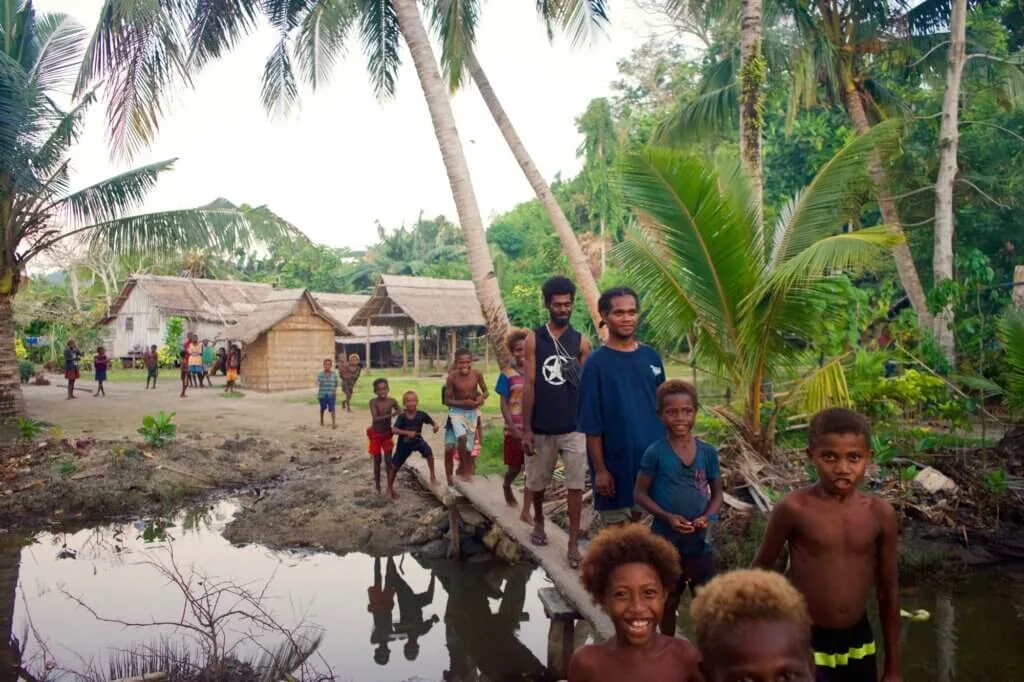 Dala Village off-grid solar installation serving 623 families in the Solomon Islands